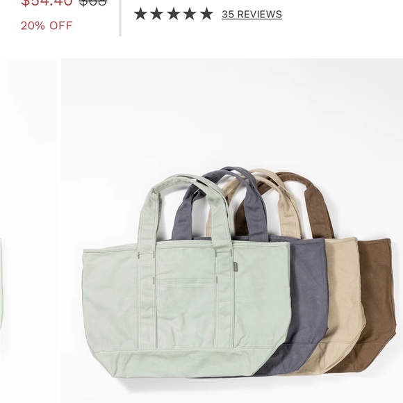 Cozy earth Green Canvas Tote Bag - Picture 7 of 7